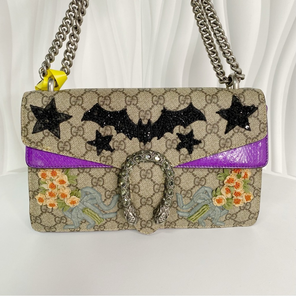 Authentic Gucci Dionysus Special Edition Bat Star Flower Shoulder Bag